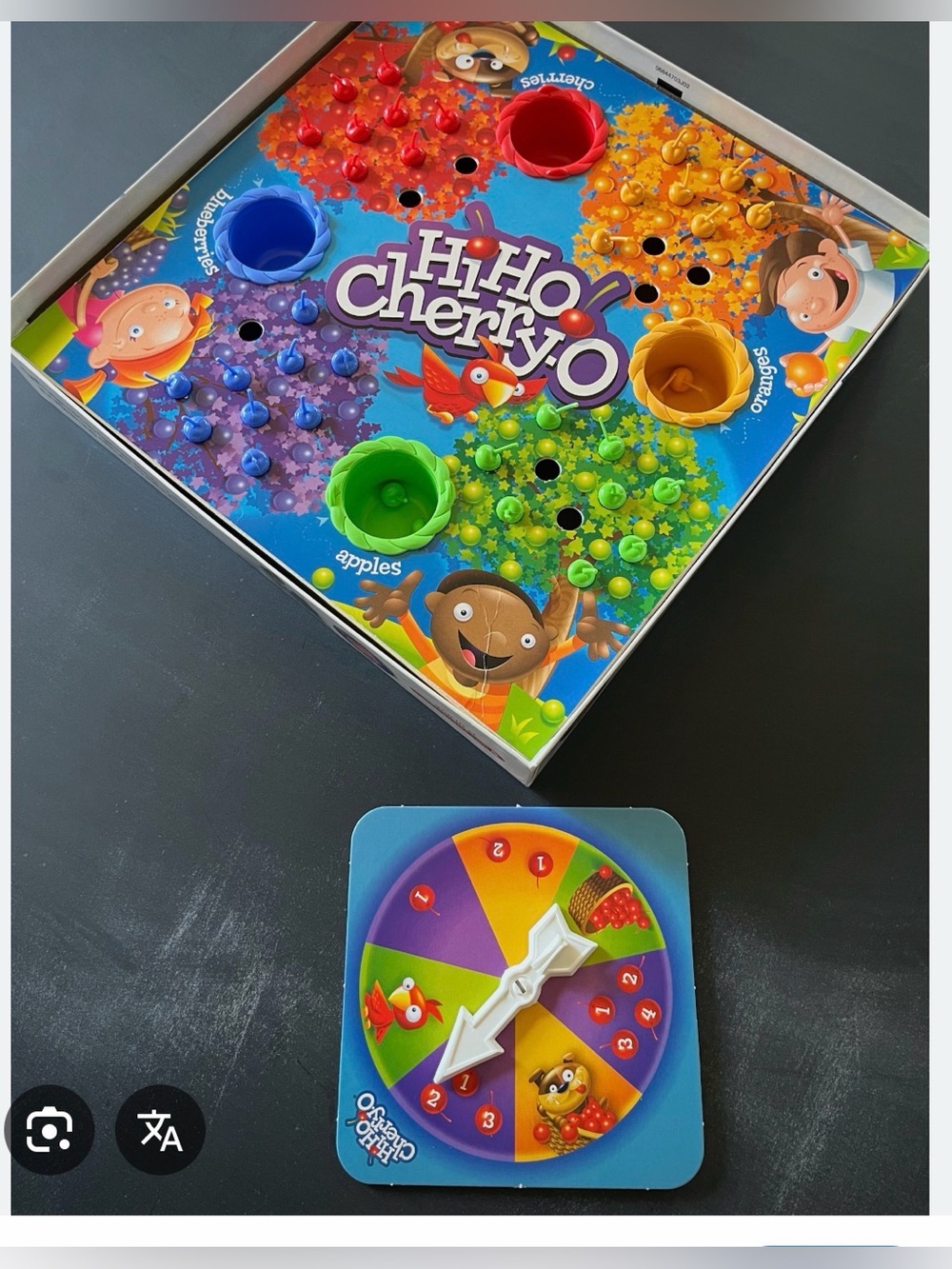 Hi Ho Cherry-O Classic Kids Board Game – Multicolor